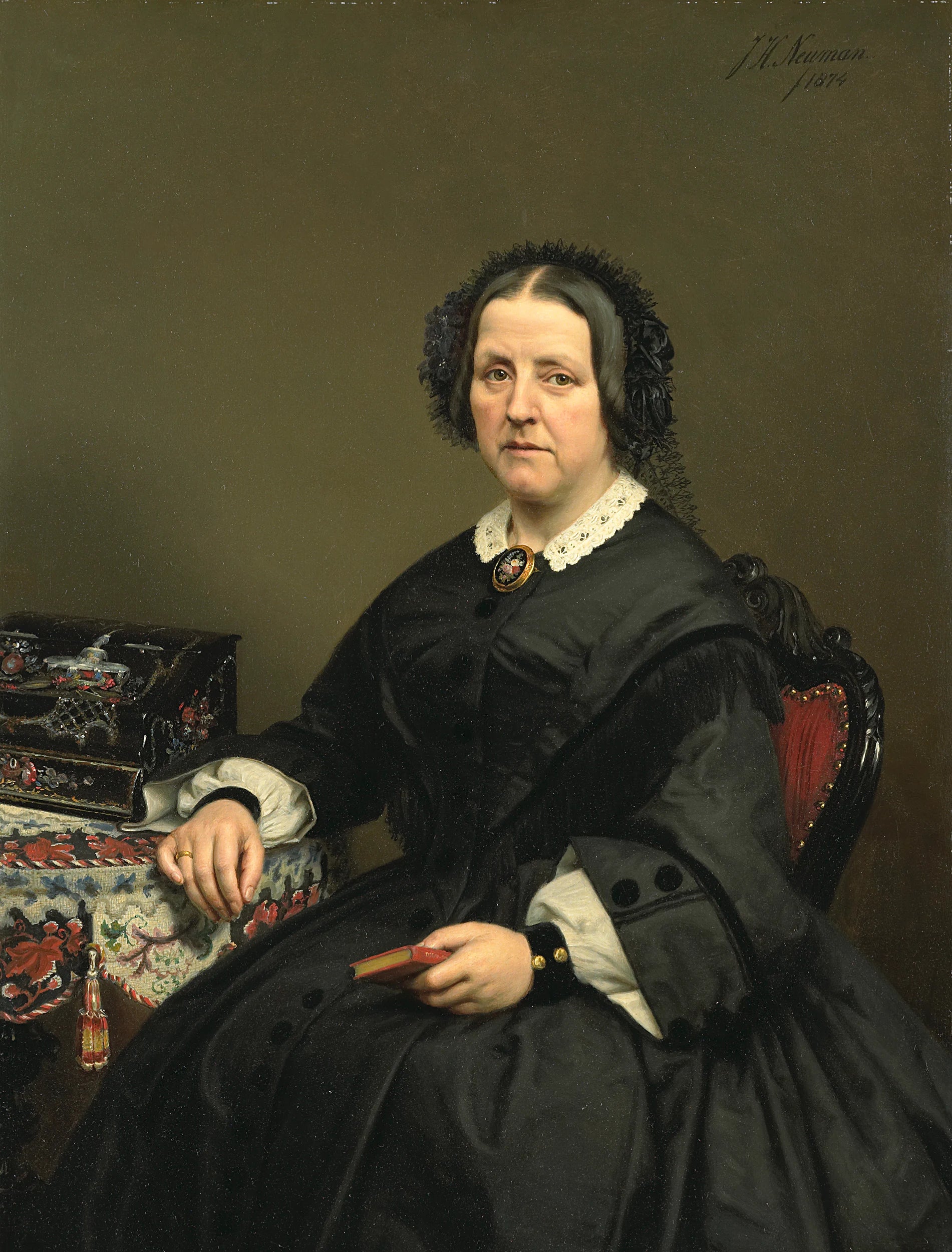 Wilhelmina Margaretha van den Bosch (1807-74). Épouse de Gérard Johan Verloren van Themaat - Johan Heinrich Neuman