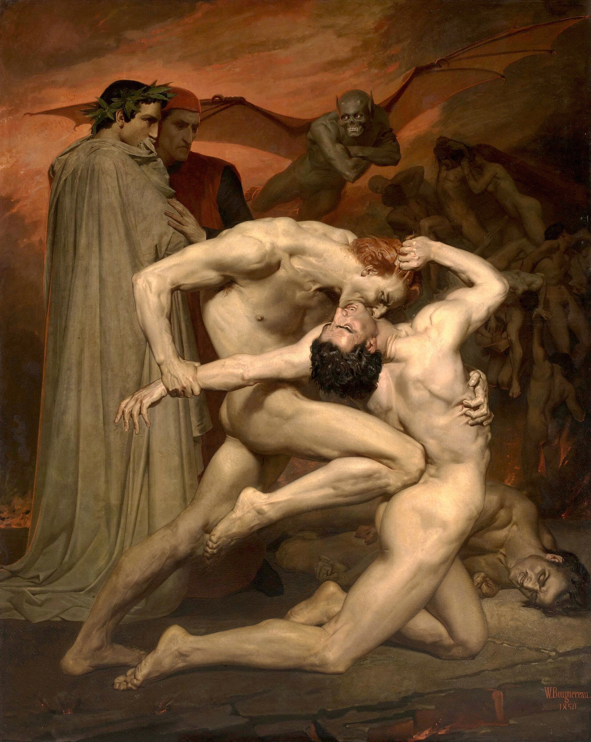 Dante et Virgile en enfer - William Bouguereau