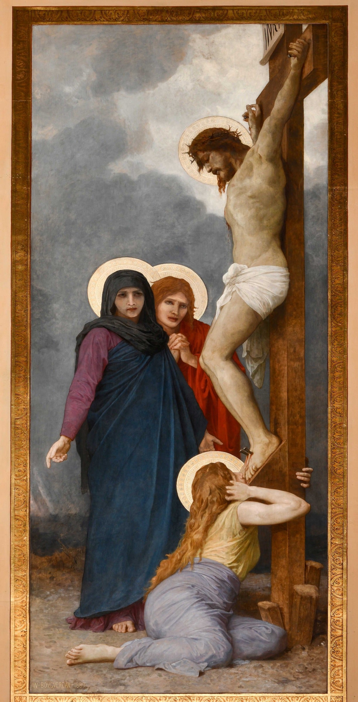 La Vierge, saint Jean et Madeleine au pied de la Croix, William Bouguereau, 1889