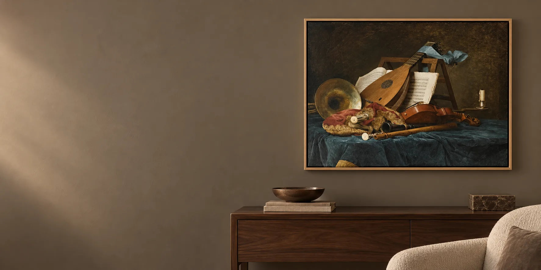 楽器のある静物画